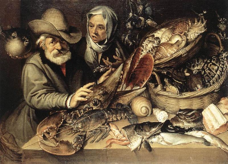 PASSEROTTI, Bartolomeo The Fishmonger's Shop agf oil painting picture